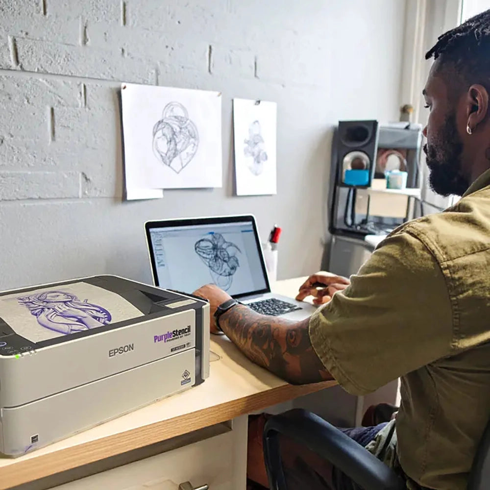 Purple Stencil M1000 Desktop Tattoo Stencil Printer