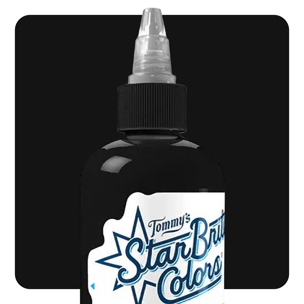 StarBrite Colors Tattoo Ink by Tommy’s Supplies – Turbo Black – Pick Your Size