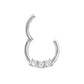 16g Septum Clicker with Three Crystals — Price Per 1