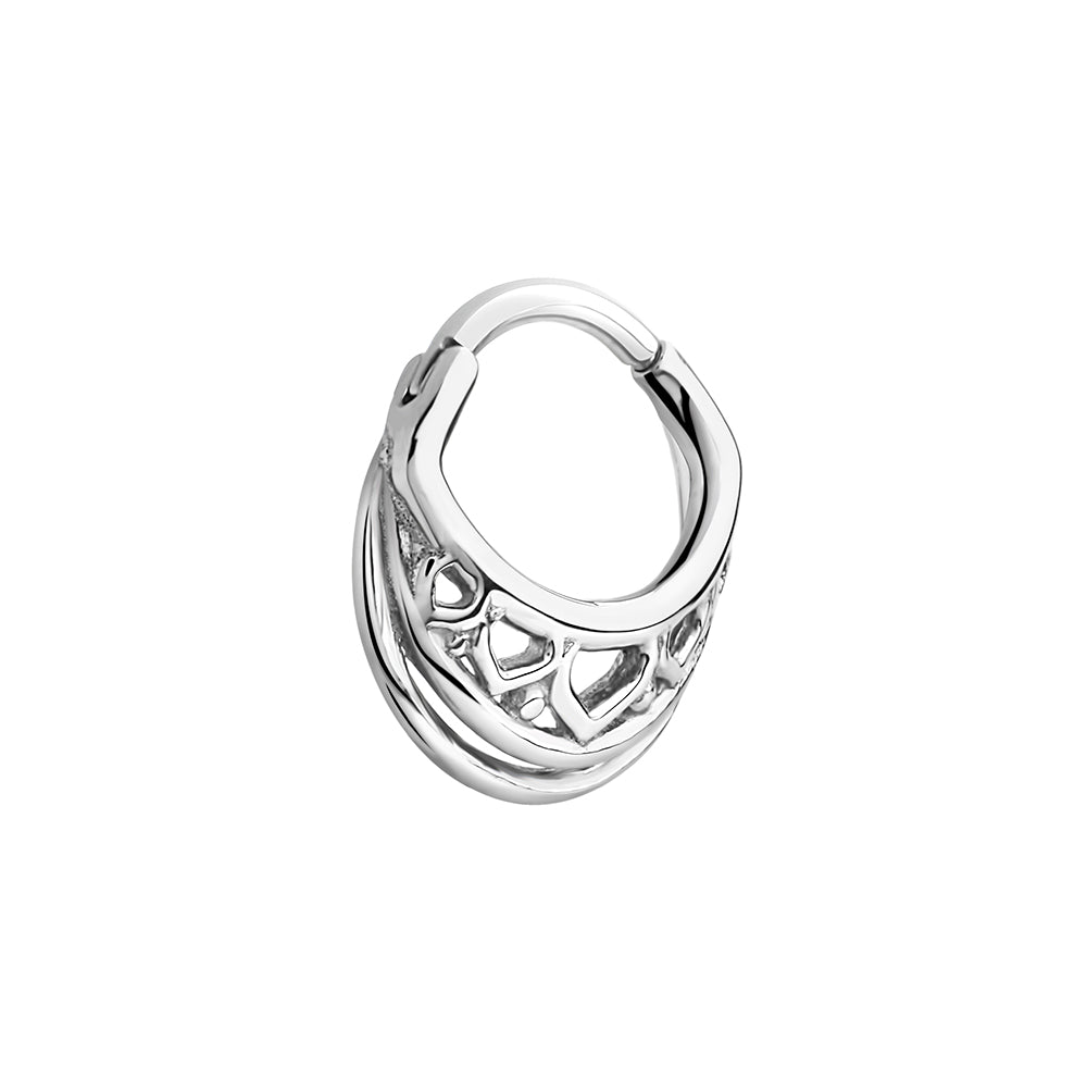 16g Simple Maori Band Steel Septum Clicker - Painful Pleasures