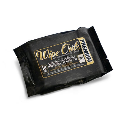 Wipe Outz™ Black Tattoo Towels - Painful Pleasures
