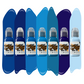 World Famous Blue Ink Set of 7 Bottles