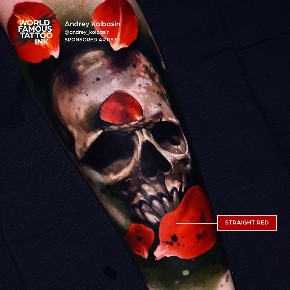 Straight Red — World Famous Tattoo Ink — Pick Size