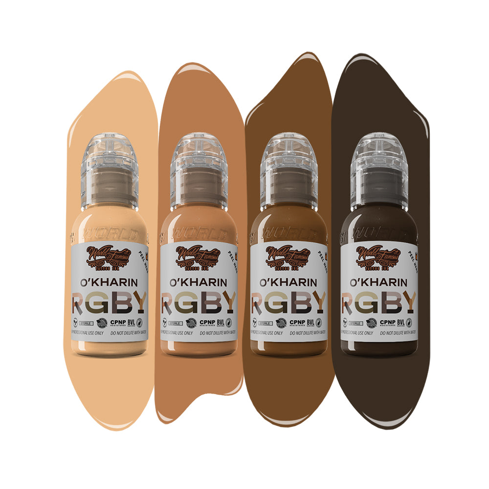 Sasha O’Kharin RGBY Skin Tone Yellow Mini Set of 4 Colors — World Famous — 1oz - Painful Pleasures