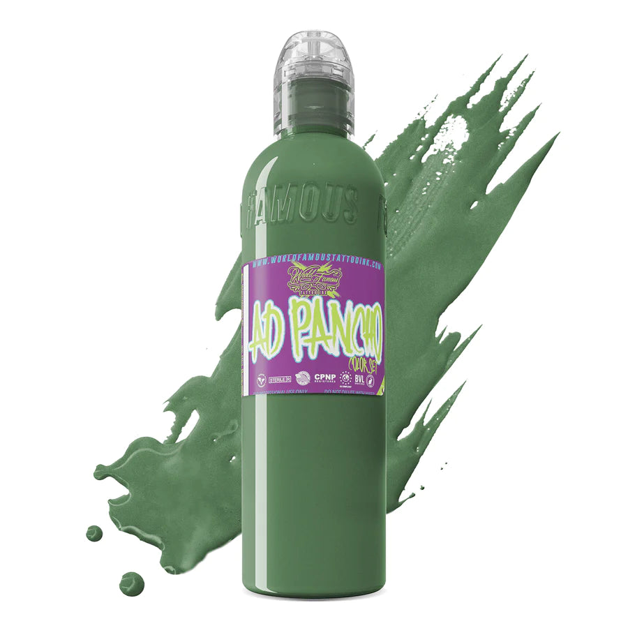 Pancho Medium Green — World Famous Tattoo Ink — Pick Size