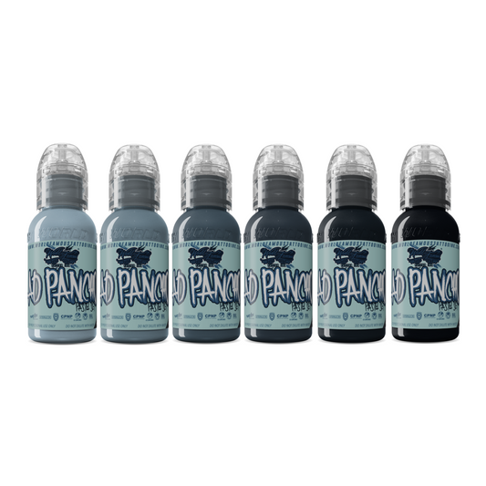 A.D. Pancho Pastel Greys Set — World Famous Tattoo Ink — Pick Size