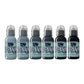 A.D. Pancho Pastel Greys Set — World Famous Tattoo Ink — Pick Size - Painful Pleasures