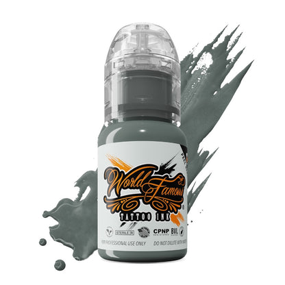 J. Ackerman Green River Grey — World Famous Tattoo Ink — Pick Size - Painful Pleasures