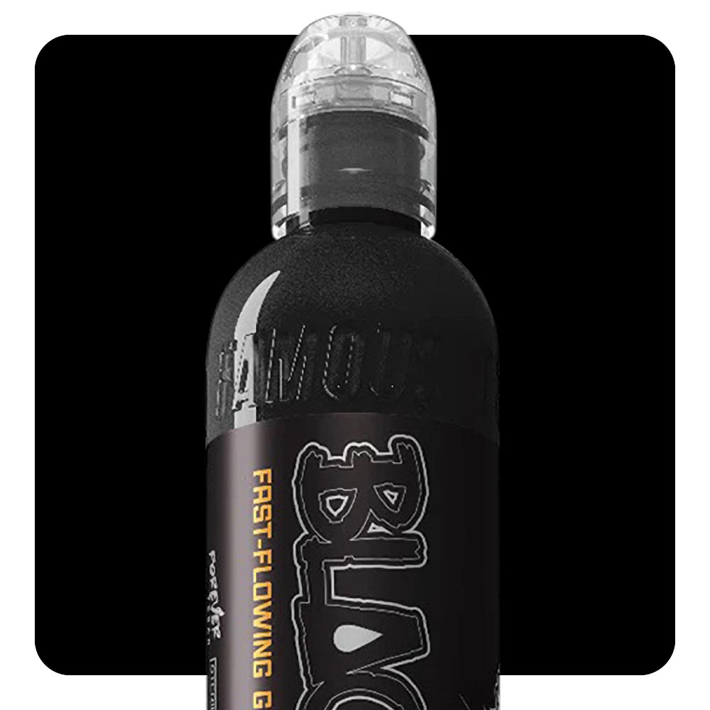 World Famous Blackout — World Famous Tattoo Ink — Sample Bottle - Painful Pleasures