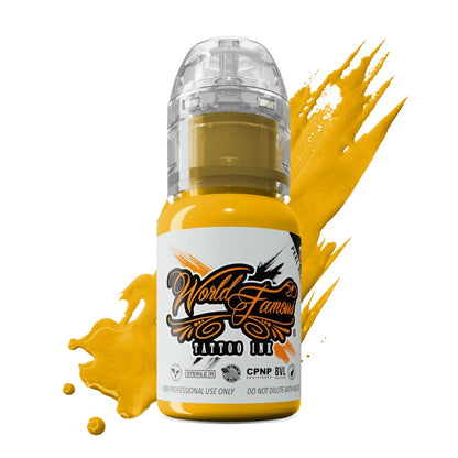 California Gold — World Famous Tattoo Ink — Pick Size - Painful Pleasures