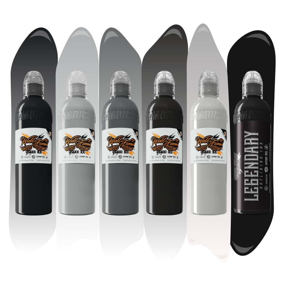 Nuno Feio Graveyart Set — World Famous Tattoo Ink — Pick Size - Painful Pleasures