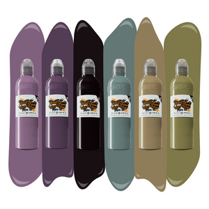 6 Bottle Mak's Zombie Set — World Famous Tattoo Ink — Pick Size - Painful Pleasures