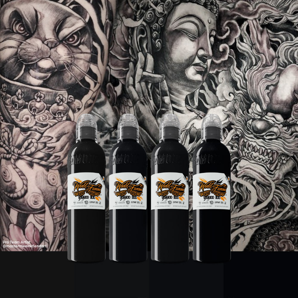 Master Mike Black Demon Set — World Famous Ink — 4oz