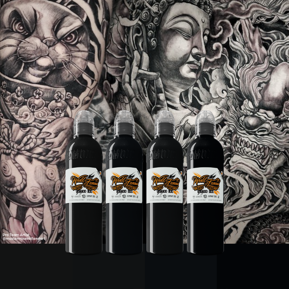 Master Mike Black Demon Set — World Famous Ink — 4oz