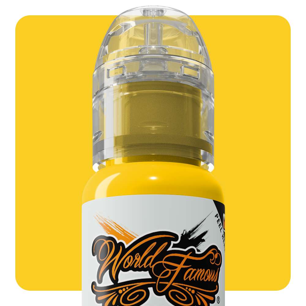 Straight Yellow — World Famous Tattoo Ink — Pick Size