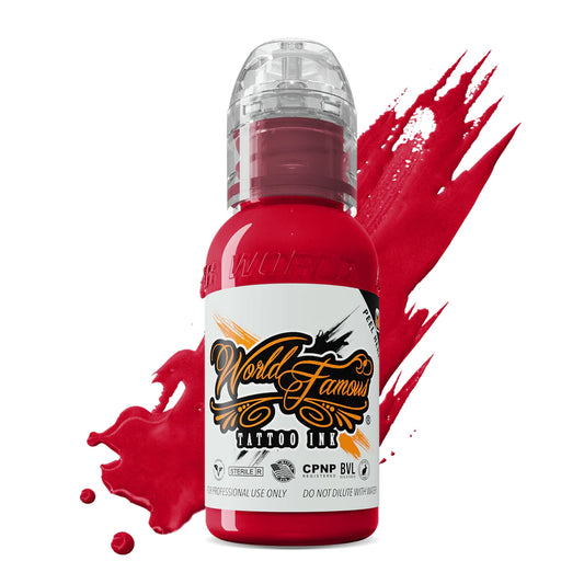 United Ink Red — World Famous Tattoo Ink — Pick Size
