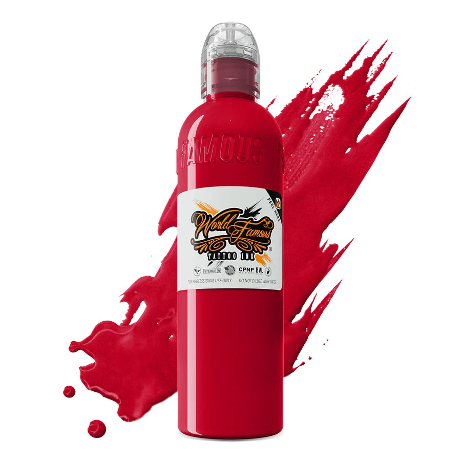 United Ink Red — World Famous Tattoo Ink — Pick Size