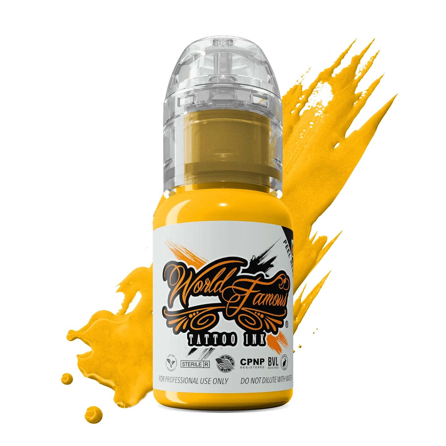 USA Yellow — World Famous Tattoo Ink — Pick Size