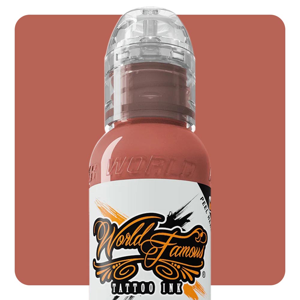 Pink Ribbon Warm Peach — World Famous Tattoo Ink — Pick Size - Painful Pleasures