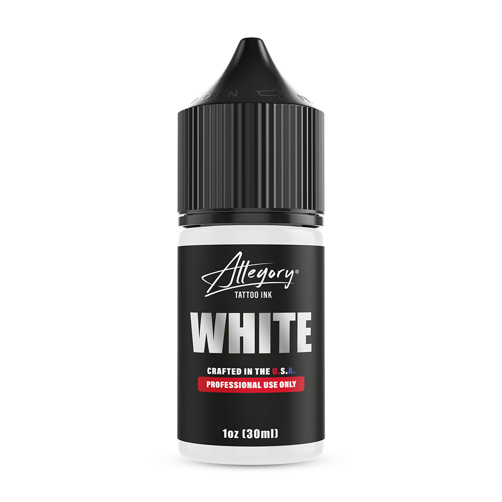 Allegory Premium Tattoo Ink — White — Pick Size - Painful Pleasures