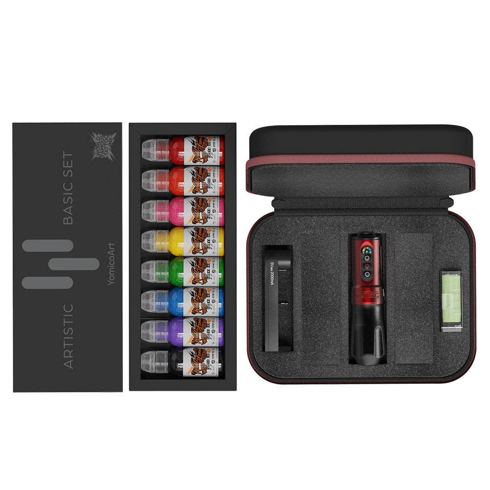 FK Irons x World Famous Yomico Special Edition ONE Machine & Artistic Basic Ink Kit