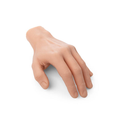 A Pound of Flesh Silicone Synthetic Hand with Wrist — Right or Left — Pick Skin Tone - Painful Pleasures