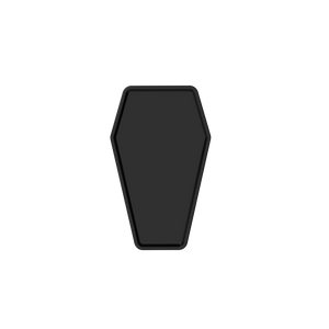 Ghost Tattoo Coffin Tray (Tray Only) Black