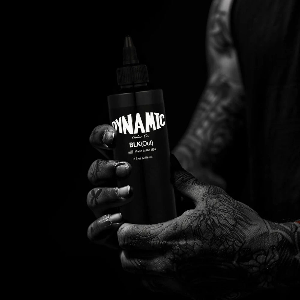 BLKout — Dynamic Tattoo Ink — 8oz Bottle | PainfulPleasures