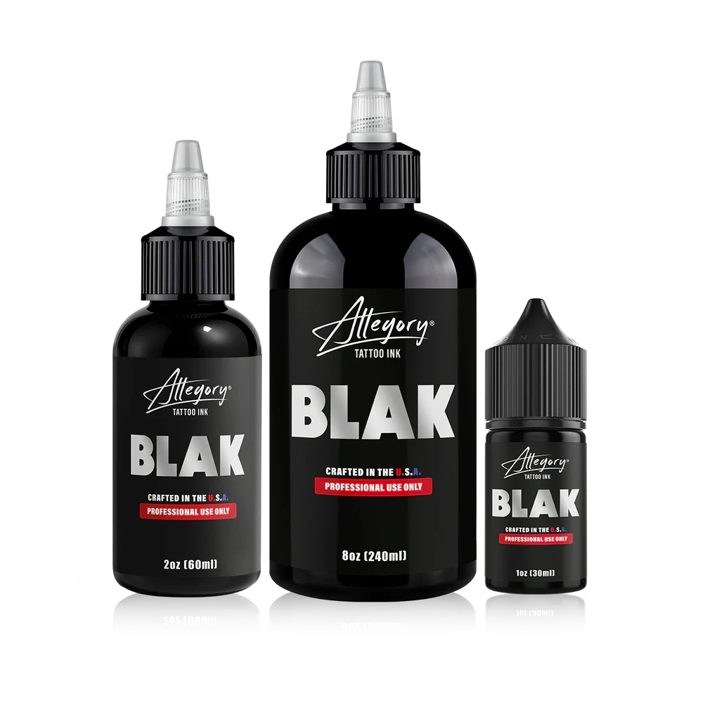 Allegory Premium Tattoo Ink — Blak — Pick Size - Painful Pleasures