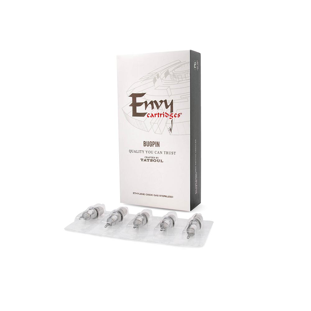 Envy Bugpin Cartridge Tattoo Needles — Box of 10