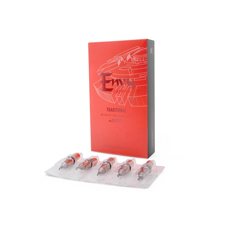 Envy Traditional Cartridge Tattoo Needles — Box of 10