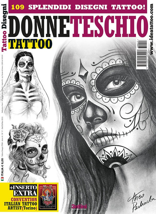 Skull Woman Tattoo Designs — Softcover Book