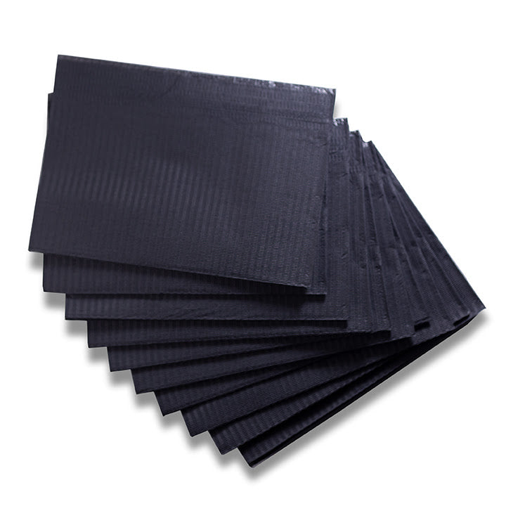 Blakcat Lap Cloths - Black - 500/Case - Painful Pleasures