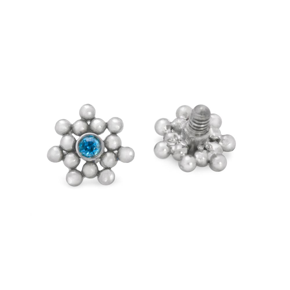 Tilum 14g-12g Internally Threaded Micron Bead Cluster Titanium Jewel Top - Price Per 1 - Painful Pleasures