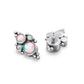 Tilum 14g-12g Internally Threaded Quad-Cluster Opal Titanium Top - Pick Color - Price Per 1
