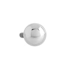 14g–12g Internally Threaded Steel Ball — Price Per 1 - Painful Pleasures