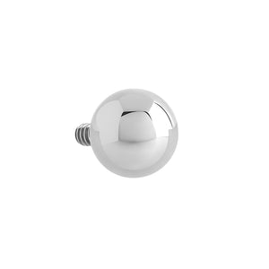 14g–12g Internally Threaded Steel Ball — Price Per 1 - Painful Pleasures