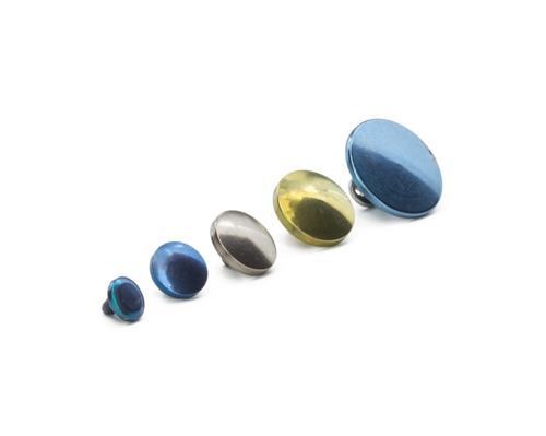 Tilum 14g - 12g Internally Threaded Flat Anodized Titanium Disc - Price Per 1 - Painful Pleasures