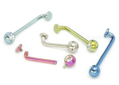 Tilum 14g Internally Threaded Titanium Christina Piercing Jewelry - Price Per 1 - Painful Pleasures