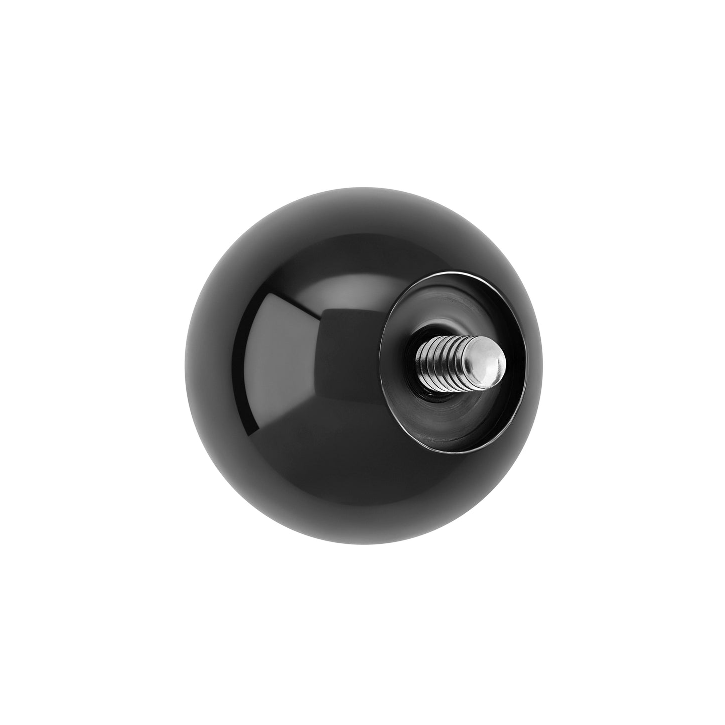 2g Internally Threaded Black PVD Coated Counter-Sunk Ball - Price Per 1 - Painful Pleasures