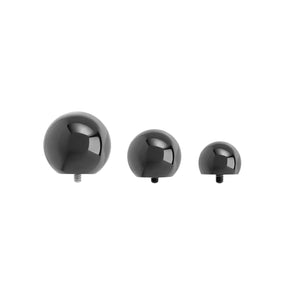 0g Internally Threaded Black PVD Coated Counter-Sunk Ball - Price Per 1 - Painful Pleasures