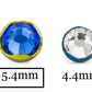 Tilum 14g - 12g Internally Threaded Titanium 5.4mm Jeweled Prong-Set Top - Price Per 1