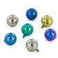 Tilum 14g-12g Internally Threaded One Piece Titanium Ball - Price Per 1