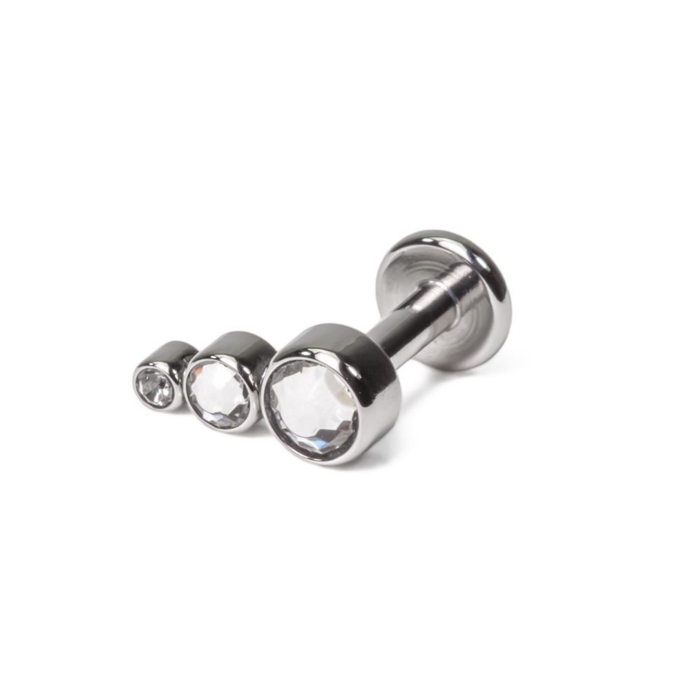 Tilum 14g-12g Internally Threaded Jewel Tear Drop Cluster Top - Price Per 1