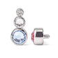 Tilum 14g-12g Internally Threaded Tear Drop Cluster Top - Choose 4mm Jewel Color - Price Per 1