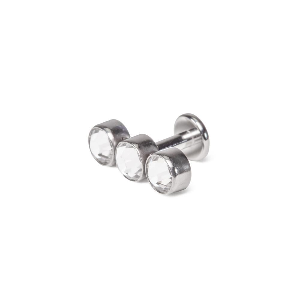 Tilum 14g-12g Internally Threaded 4mm Jewel Stop Light Cluster Top - Price Per 1