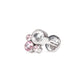 Tilum 14g-12g Internally Threaded Jewel Bubble Cluster Top with 4mm Crystal -Price Per 1