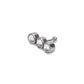 Tilum 18g-16g Internally Threaded 4mm Jewel Stop Light Cluster Top - Price Per 1 - Painful Pleasures