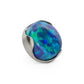 Tilum 18g-16g Titanium 3mm Opal Prong-Set Flat Top - Price Per 1
