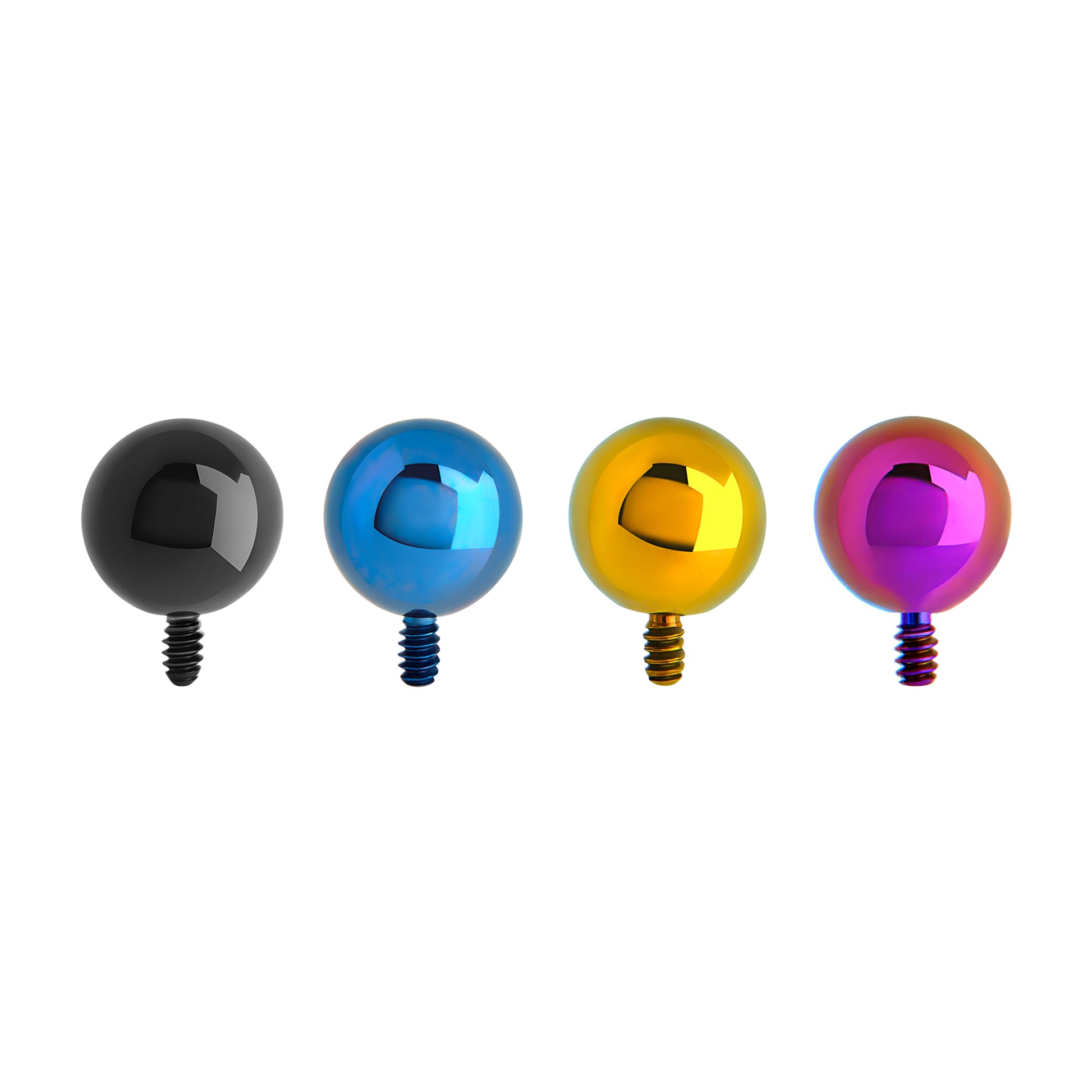 Tilum 18g-16g Internally Threaded Titanium Ball - Price Per 1
